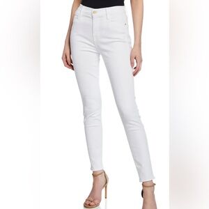 FRAME Le Skinny De Jeanne White Jeans